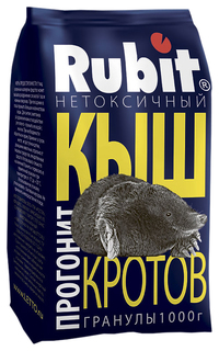 Защитное средство Летто Rubit "Кыш" от кротов, репеллент, гранулы, 1кг, на 100м2, А-5145 Letto