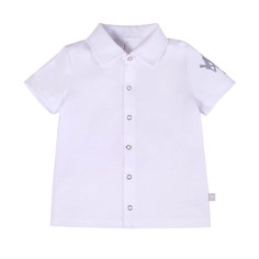 Рубашка для мальчиков Мамуляндия 21-1015-1 База Цвет белый размер 122
