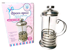 Френч-пресс ТМ "Зефирное настроение", 350мл, металл, арт. ZN0001