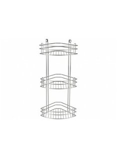 Полка угловая 3-ярус. RUS-385027-3 Zn Rosenberg 18,5х28,5х60см. сталь(х2) No Brand