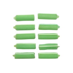 Бигуди мягкие, диам.2,0 см, дл. 6 см, 10шт, зеленый No Brand