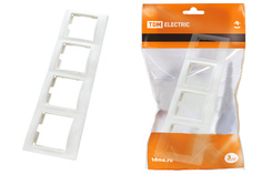 Рамка Tdm Таймыр Sq1814-0030 Горизонт. Су 4 Мест. Бел. (Керам. Осн.)