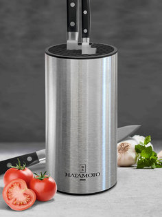 Подставка для ножей с наполнителем универсальная, держатель для ножей PWBS-15D-SLV Hatamoto