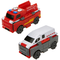 Машинка Пожарная и полицейская 1Toy Transcar Double