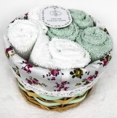 Набор кухонных салфеток "Евита", 30x30 см, 6 штук, цвет бирюзовый Sofi de Marko