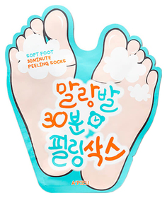 Маска для ног APieu Soft Foot 30 Minute Peeling Socks 40 г