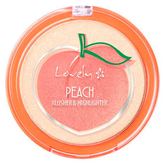 Румяна и хайлайтер для лица LOVELY PEACH BLUSHER & HIGHLIGHTER