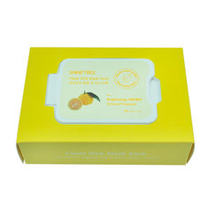 Маска для лица SHINETREE с экстрактом лимона и ниацинамидом 15 шт