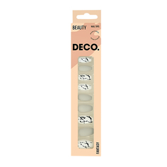 Набор накладных ногтей DECO. FANTASY grey marble (24 шт + клеевые стикеры 24 шт)