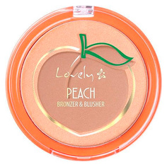 Румяна и бронзирующая пудра для лица LOVELY PEACH BRONZER & BLUSHER