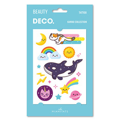 Татуировка для тела DECO. KAWAII COLLECTION by Miami tattoos переводная (Rainbow)