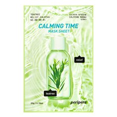 Маска для лица PERIPERA CALMING TIME с экстрактом чайного дерева успокаивающая, 20 г