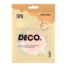 Спонж из конняку DECO. CLEAN mint-rose
