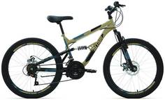 Велосипед Altair MTB FS 24 disc (24 18 ск. рост 15) 2020-2021, бежевый/черный