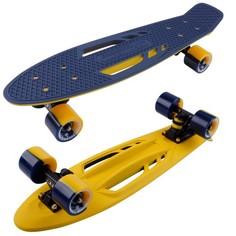 Скейтборд TechTeam Shark 22 blue/yellow, 145647_sharkblu_msk