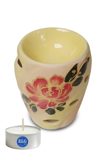 Аромалампа "Фантазия" №1 (11-12 см керамика) + свеча в гильзе ELG