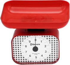 Весы кухонные SAKURA SA-6016R Red