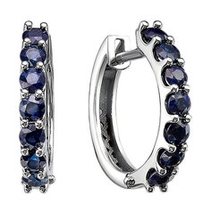 Серьги из платины с сапфиром Империал S0756/1/Pt-402 Imperial