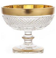 Ваза для конфет 15,5 см Glasspo "Фелиция Хрусталь матовое золото" 60А22 101567