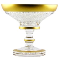Ваза для фруктов 35,5 см Sonne Crystal "Фелиция Хрусталь с золотом" 099362