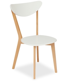 Стул TetChair Maxi белый натуральный жесткое сиденье