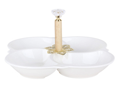 Менажница 4-х секционная 21см ZD20207 "Коралл"