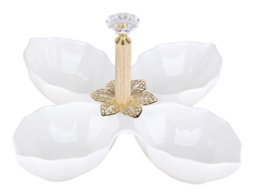 Менажница 4-х секционная 20см ZD20234 "Коралл"