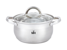 Кастрюля с крышкой "MercuryHaus", MC - 1628 Belly (6) 6,1 см 24*14,5 см No Brand