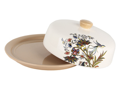 Блюдо д/блинов с крышкой 23см п/уп ZFC246-21 "Коралл"