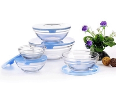 Набор салатников 5пр стекло 3267 "Глория"