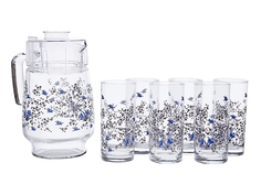 Набор 7пр графин+6стаканов Arcopal Romantique N3217 "Люминарк"