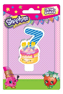 Свеча-цифра Shopkins № 7 32129 Росмэн