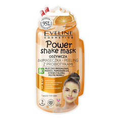 Биo маска-пилинг Eveline Power Shake Mask Питательная с пробиотиками 10 мл