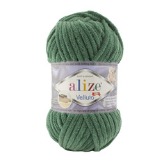 Пряжа Alize 7731124_00026 Velluto 532 зелёная трава