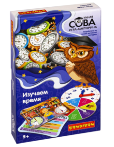 Настольные игры Bondibon Умная Сова Изучаем время 153070