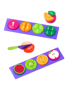 Вкладыши Mapacha "Делим фрукты": учимся считать и делить 76861