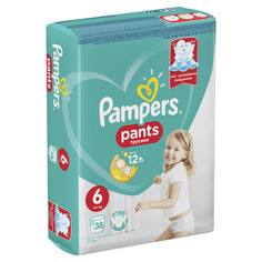 Трусики Pampers Pants 15+ кг, размер 6, 38 шт