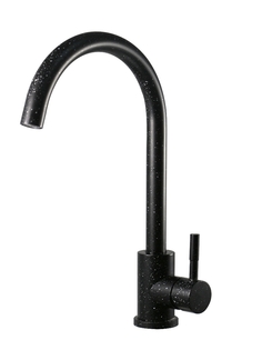 Смеситель для кухни ESKO K45Black, R-излив, нержавеющая сталь, черный ЕСКО