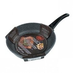 Сковорода литая алюминиевая с крышкой СОЮЗ ТН, 20 см, CILICOL CERAMIC - SILICONE