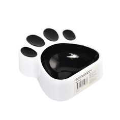 Одинарная миска для собаки Foxie, пластик, белый, 0.2 л