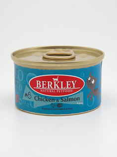 Влажный корм для кошек Berkley, курица, лосось, 24шт, 85г