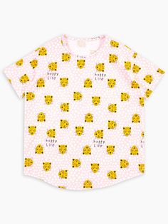 Футболка для девочек Веселый малыш 286/170/ге Цвет розовый размер 92