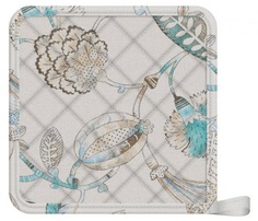 Прихватка Коллекция 20 х 20 см саржа серая