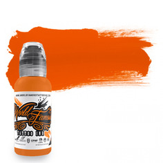 Краска для тату World Famous Everest Orange, 15 мл, оранжевая