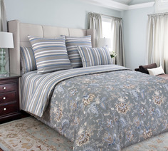 Простыня 1.5-спальн. "Жустин комп. 4 Сер. арт. 000ПН1" перкаль Текс Дизайн