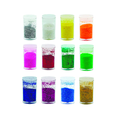 Набор блестки-глиттер для рукоделия и маникюра, 12 шт Welly Well