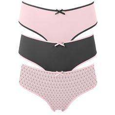 Набор трусов женский Pretty Polly ES006M/PFAN розовый/черный 3/M