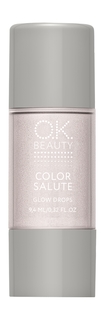 Жидкий хайлайтер для лица и тела O.K.Beauty Color Salute Glow Drops, Lunar