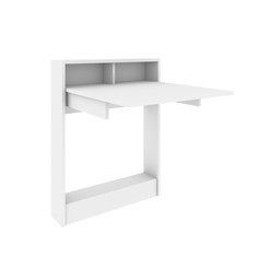 Столик книжка раскладной - складной на кухню, UVI Collection Transformer белый 15x70x90 см