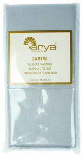 Наволочка Arya серый 50x70